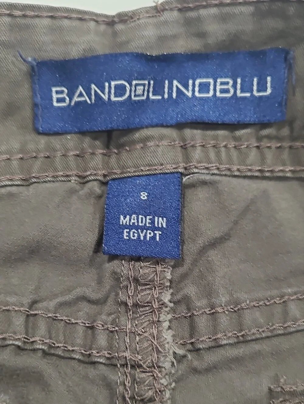 Bandolino Womens Taupe Flat-Front Shorts Waist 30